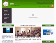 Tablet Screenshot of dusipolytechnic.com